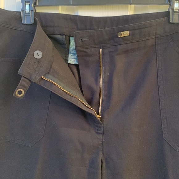 Lauren Ralph Lauren Black Capri Cropped Cotton Jeans 18W - Picture 4 of 13
